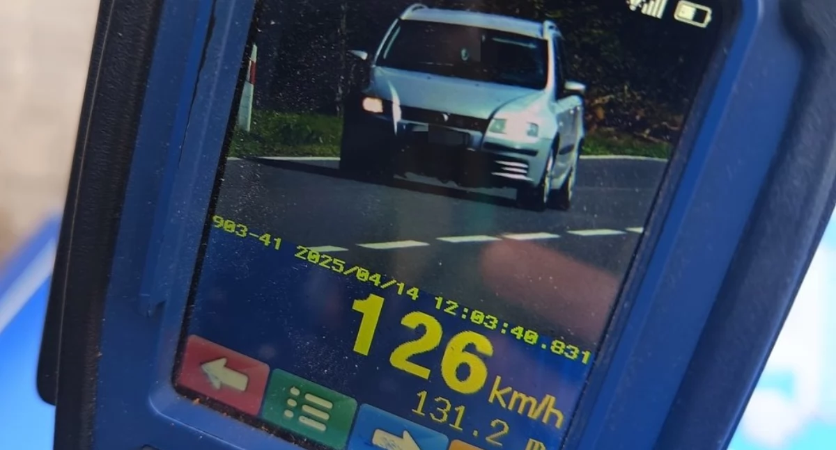 Na zdjęciu pojazd, którym poruszał się pijany 26-latek / Fot. KPP Radomsko