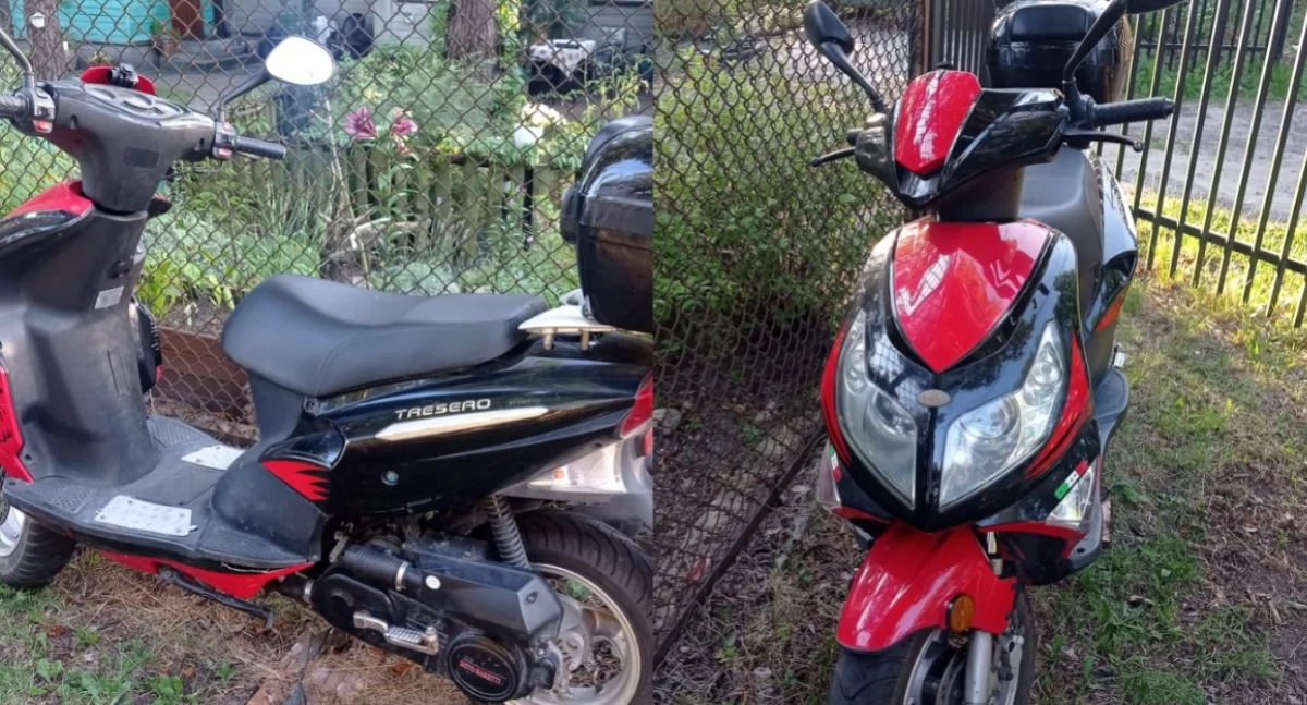 Na zdjęciu skradziony motorower / Fot. KPP Łask