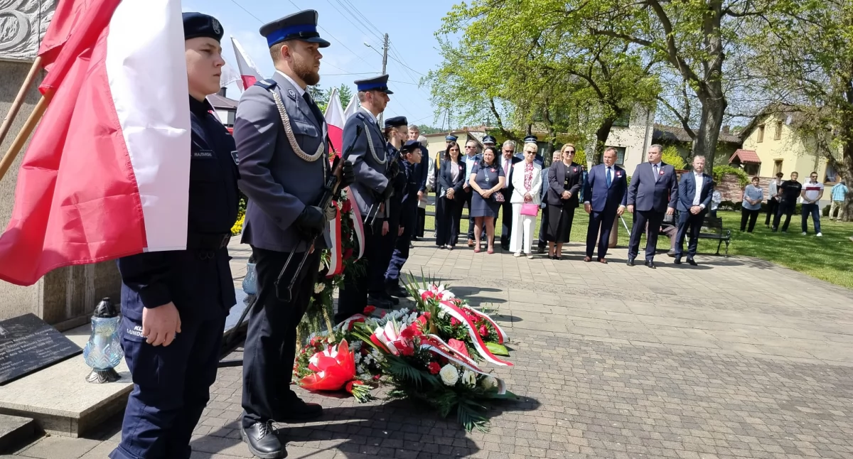 Na zdjęciu uroczyste obchody rocznicy uchwalenia Konstytucji 3 Maja w Działoszynie / fot.: Joanna Major