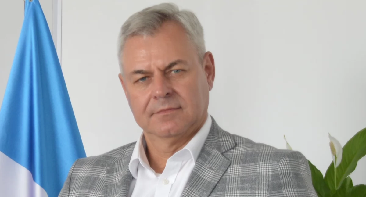 Na zdjęciu wójt gminy Rząśnia Tomasz Stolarczyk / fot.: Sławomir Rajch