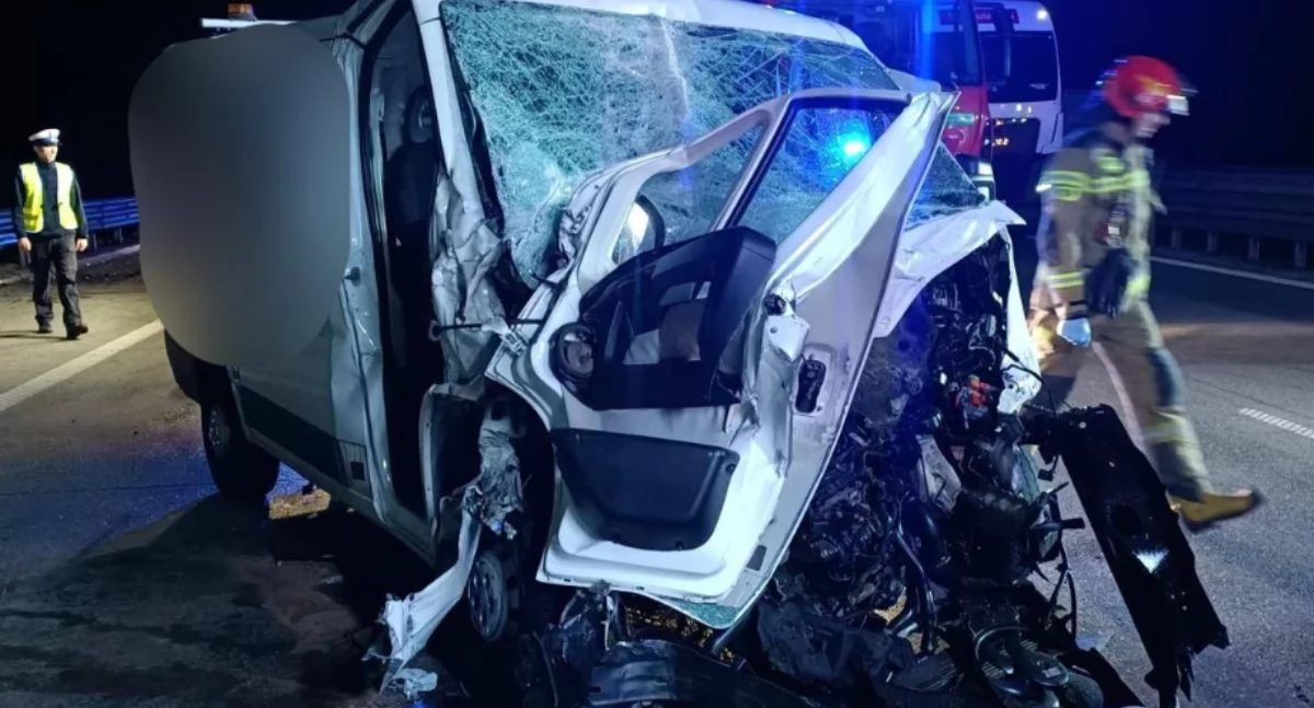 Na zdjęciu citroen, który brał udział w zdarzeniu / Fot. KP PSP Radomsko 
