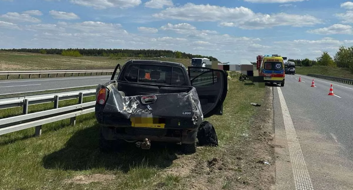 Zdjęcie z miejsca zdarzenia/ fot.: Komenda Powiatowa Policji w Wieruszowie