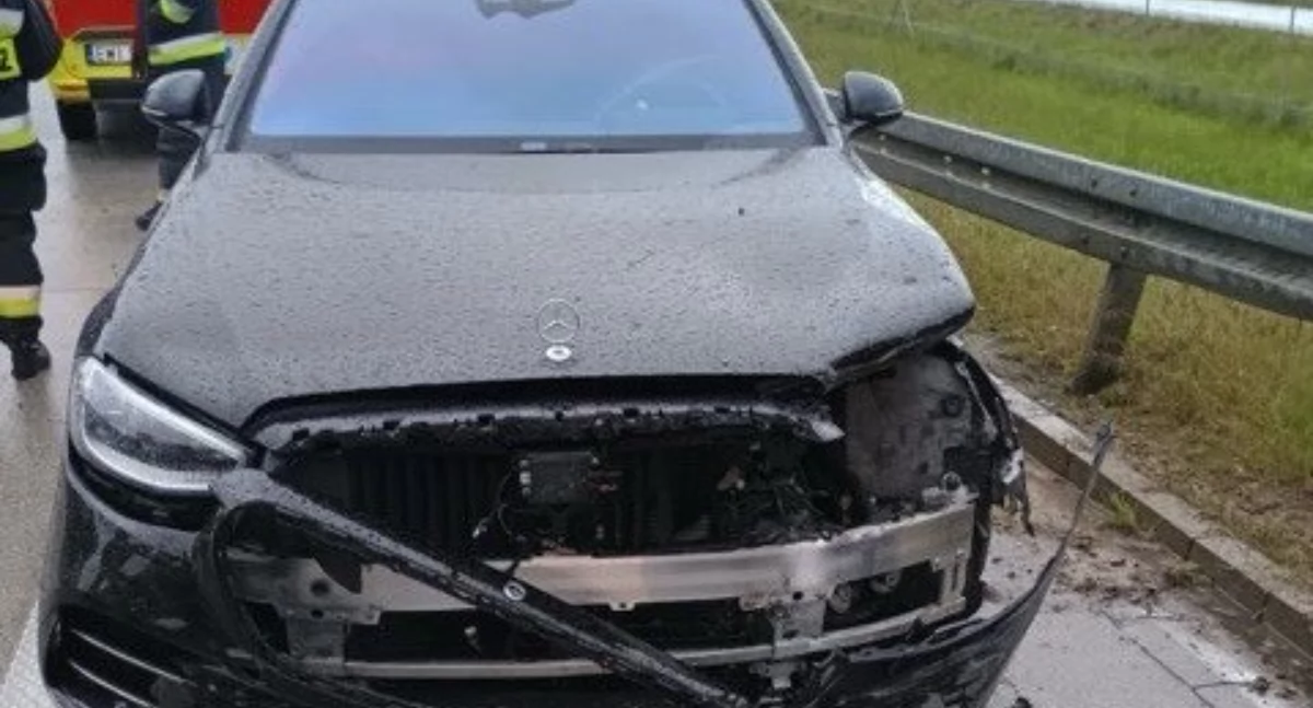 Zdjęcie z miejsca zdarzenia/fot.: KP PSP w Sieradzu