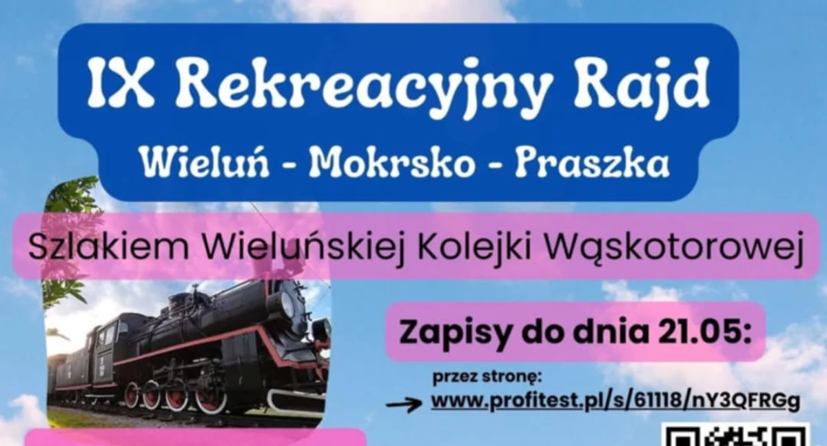 kolarstwo, Rekreacyjny Rowerowy Wieluń Mokrsko Praszka Szlakiem Wieluńskiej Kolejki Wąskotorowej - zdjęcie, fotografia