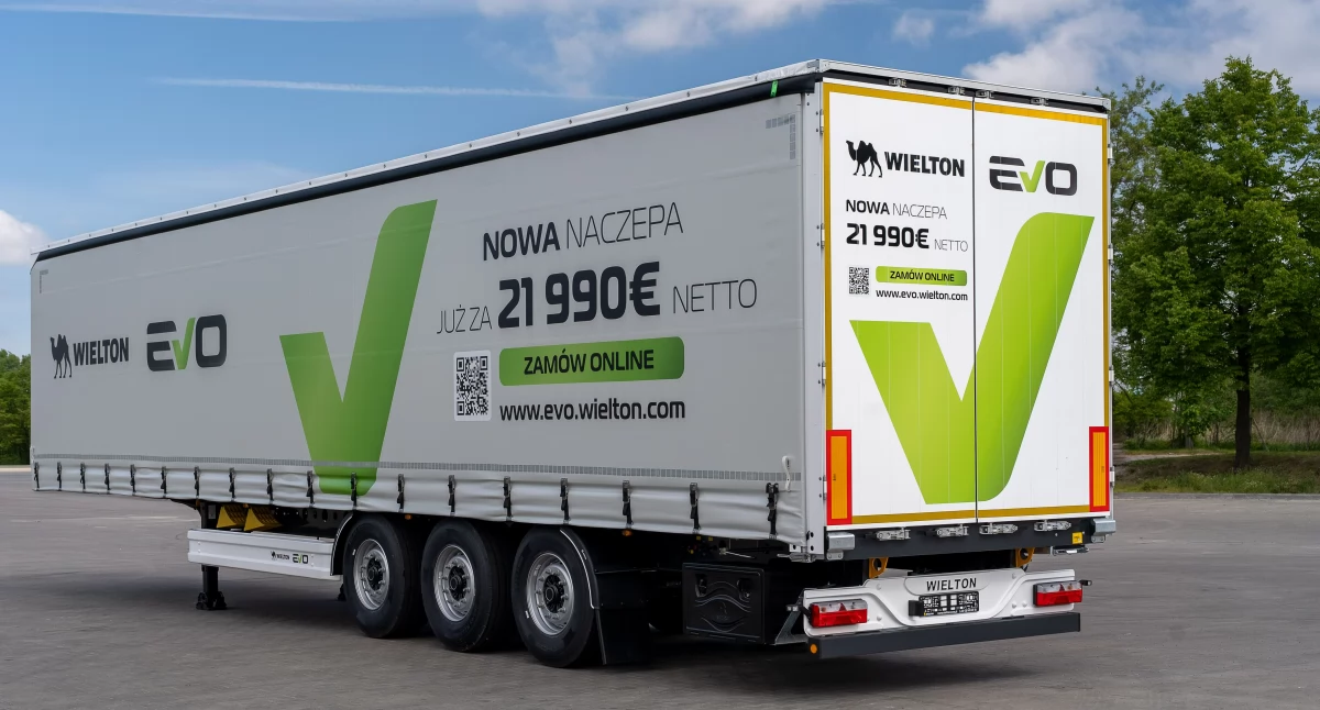 Zdjęcia nowej naczepy kurtynowej Wielton Evo