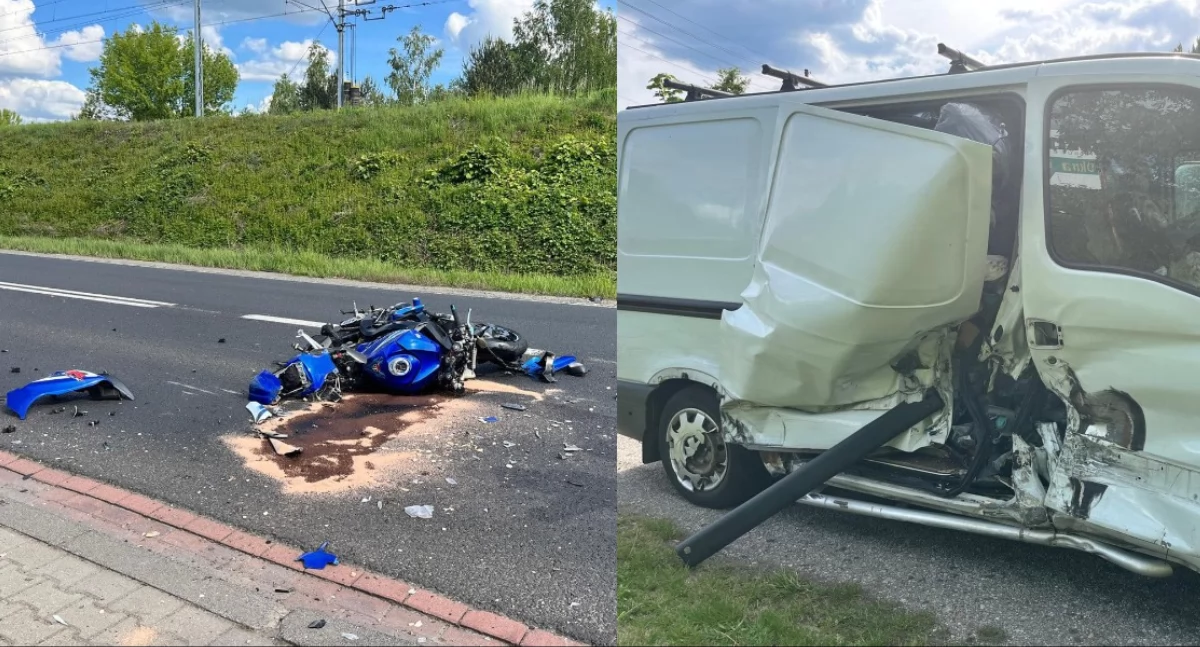 Na zdjęciu miejsce śmiertelnego wypadku / Fot. Facebook / Policja Śląska