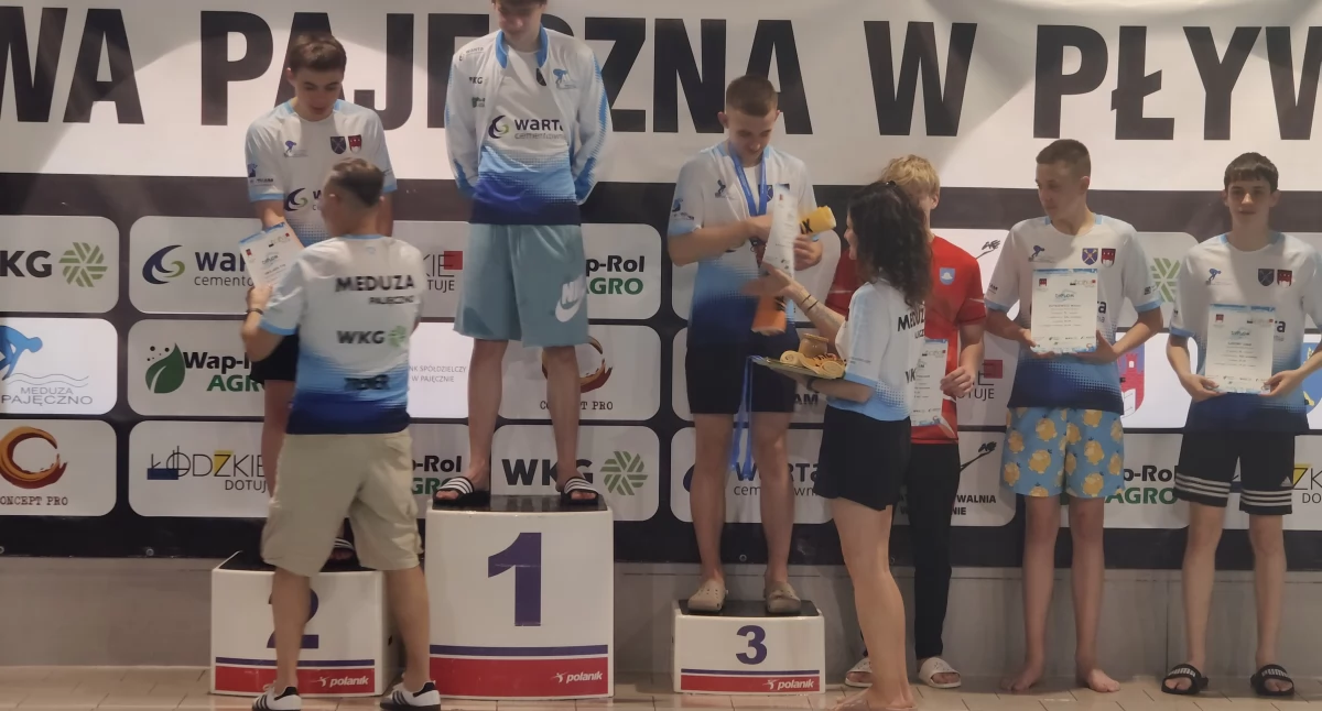 Meduza Pajęczno zdecydowanie zdominowała mistrzostwa swojego miasta w pływaniu/fot. Łukasz Płuciennik 