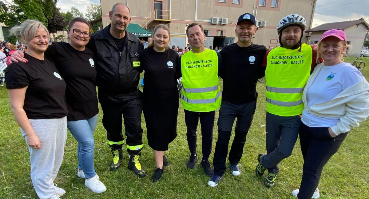 Zdjęcie z Międzysołeckiego Rajdu Rowerowego sołectw Dalachów oraz Kałuże/ fot.: Iwona Augustyniak