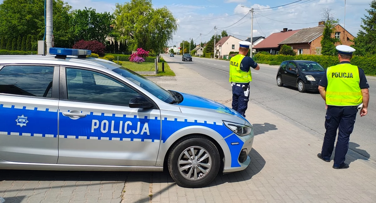 Na zdjęciu fragmenty policyjnych działań na terenie powiatu wieruszowskiego / Fot. KPP Wieruszów