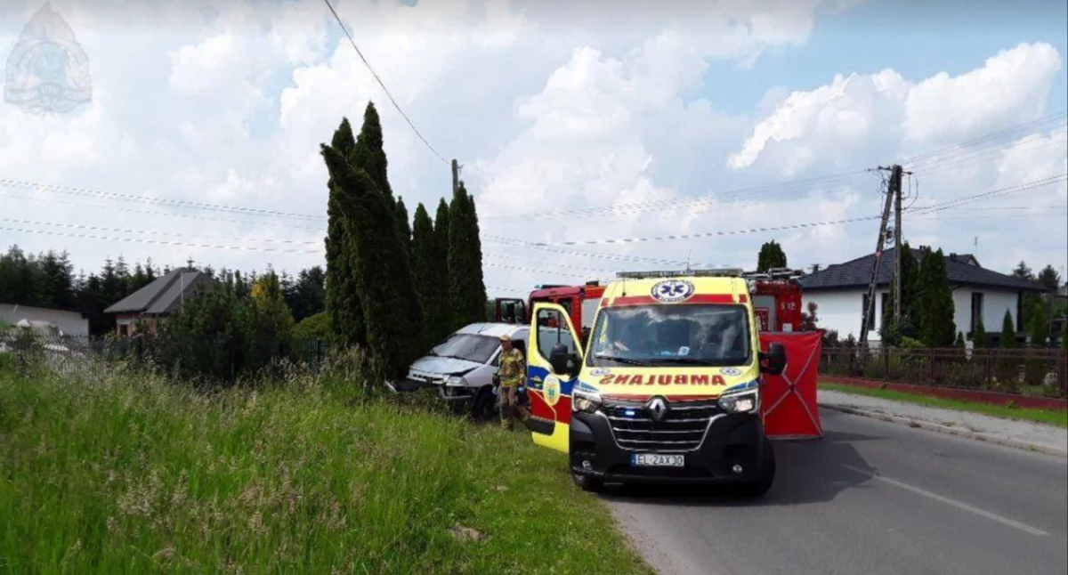 Na zdjęciu miejsce tragicznego wypadku / Fot. KP PSP w Radomsku