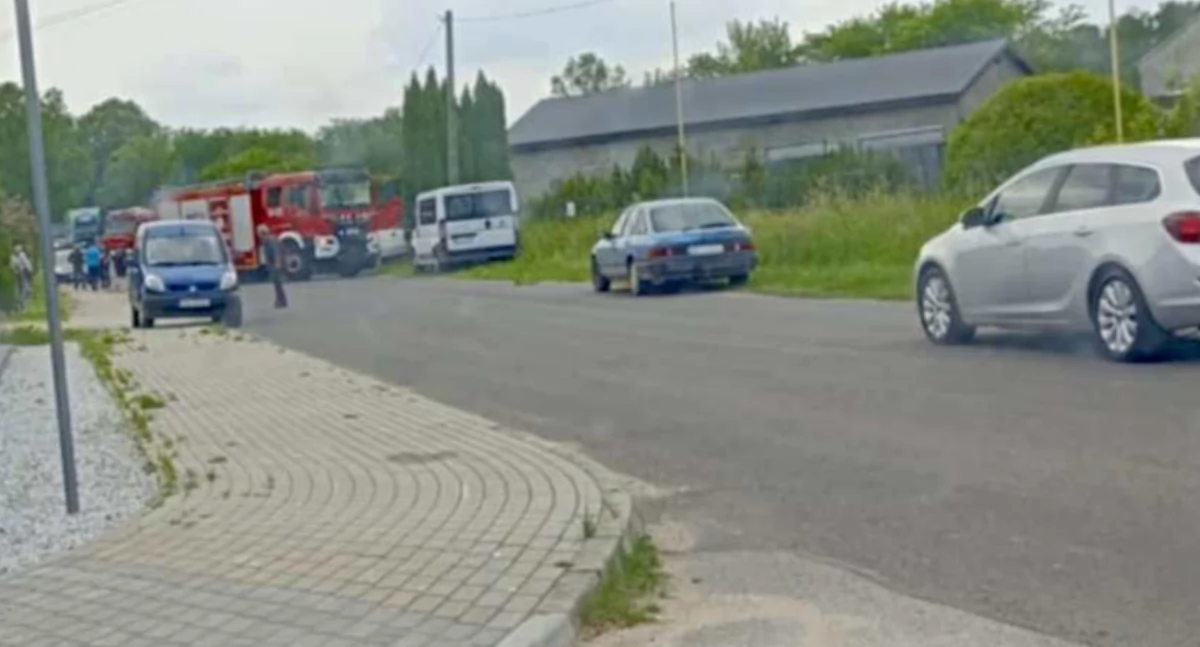 Zdjęcie z miejsca śmiertelnego wypadku w Krzywanicach, w powiecie radomszczańskim / fot.: Czytelnik portalu kulisy.net