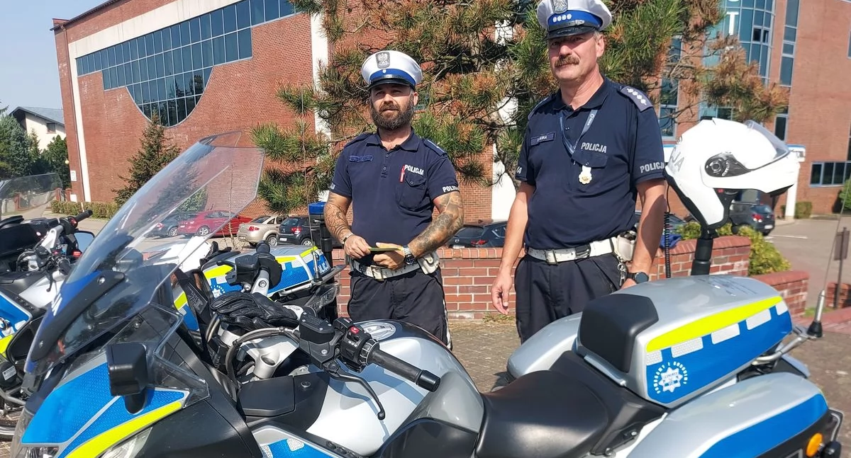 Na zdjęciu policjanci w trakcie prowadzonej akcji / Fot. KPP Wieluń