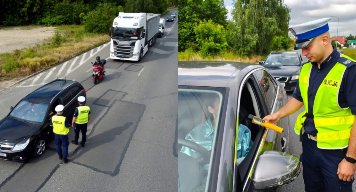 Na zdjęciu fragmenty policyjnej akcji w powiecie radomszczańskim / Fot. KPP Radomsko 