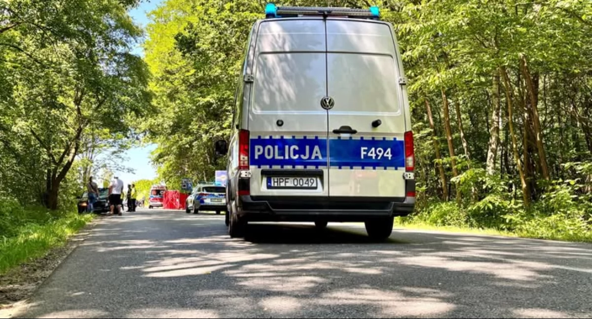 Na zdjęciu miejsce tragicznego wypadku w Białej Górze / Fot. KPP Radomsko 