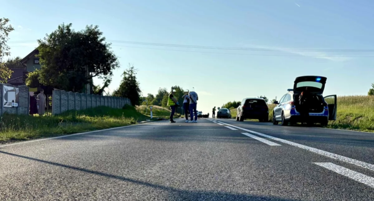 Na zdjęciu miejsce tragicznego wypadku / Fot. KPP Radomsko 