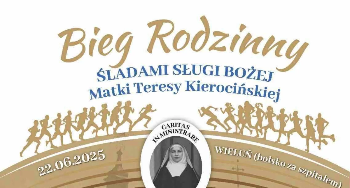 Na zdjęciu plakat promujący wydarzenie/fot. Wieluń Biega 