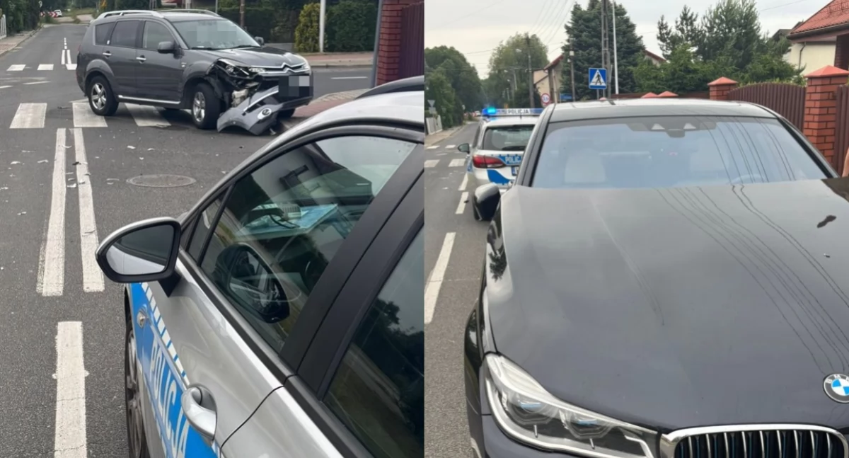 Na zdjęciu miejsce zdarzenia w Bełchatowie / Fot. KPP Bełchatów 