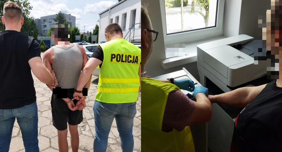 Na zdjęciu zatrzymani mężczyźni / Fot. KPP Bełchatów
