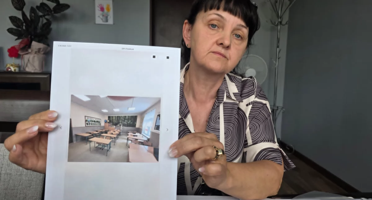 Na zdjęciu dyrektor Szkoły Podstawowej w Wiewcu Katarzyna Kozłowska zapewnia, że dzieci z Zamościa odnajdą się w jej placówce / fot.: Sławomir Rajch