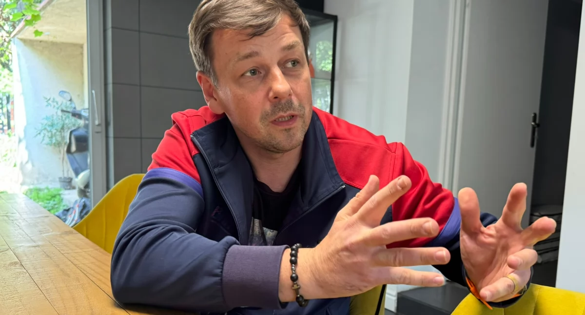 Na zdjęciu Tomasz Wróbel, lider i założyciel Ojcowskiego Klubu O.K., tato.net w Wieluniu / fot,: Sławomir Rajch