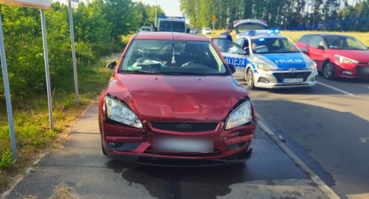Na zdjęciu pojazd, którym poruszał się pijany 47-latek z powiatu wieluńskiego / Fot. KPP Pabianice