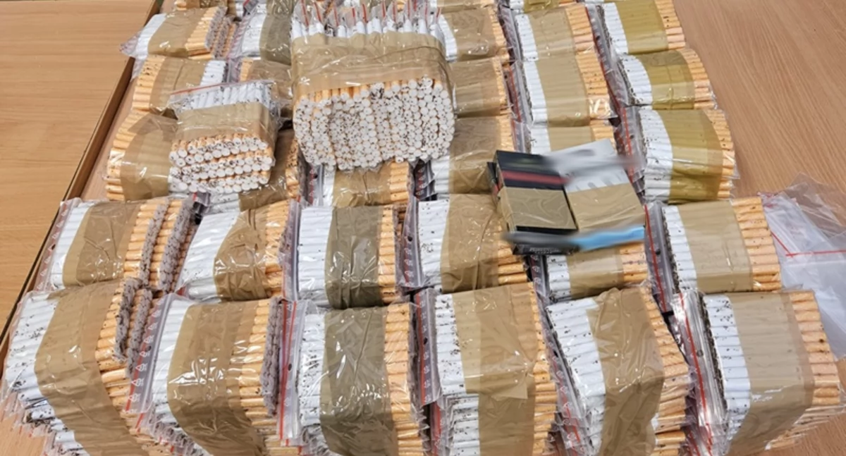 Na zdjęciu zabezpieczony nielegalny towar / Fot. Izba Administracji Skarbowej w Łodzi