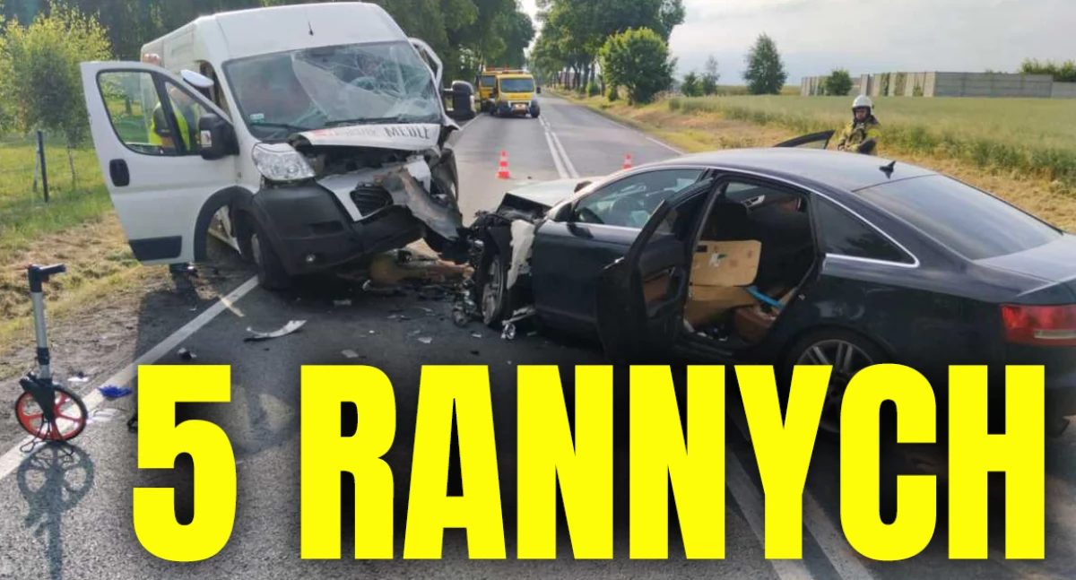 Zdjęcie z wypadku w Nowej Brzeźnicy / fot.: KPP w Pajęcznie