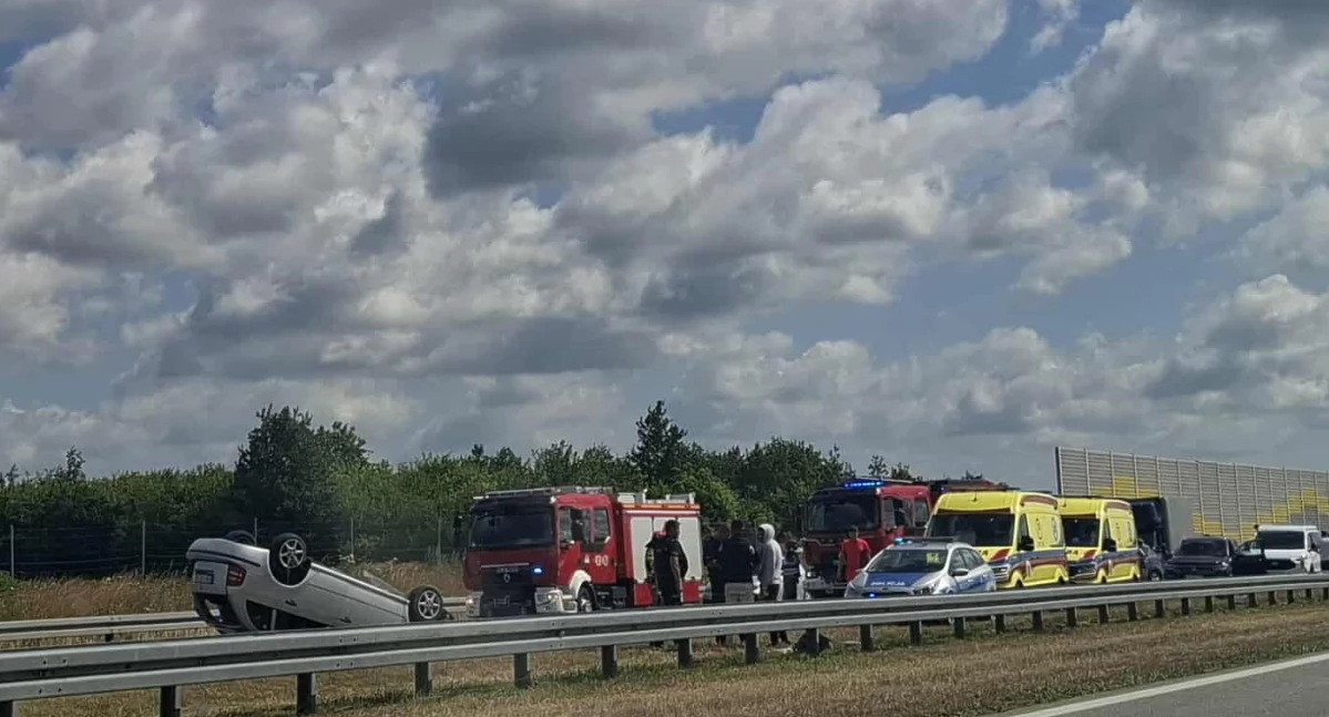 Na zdjęciu miejsce wypadku / Fot. Facebook / LDZ Zmotoryzowani Łodzianie