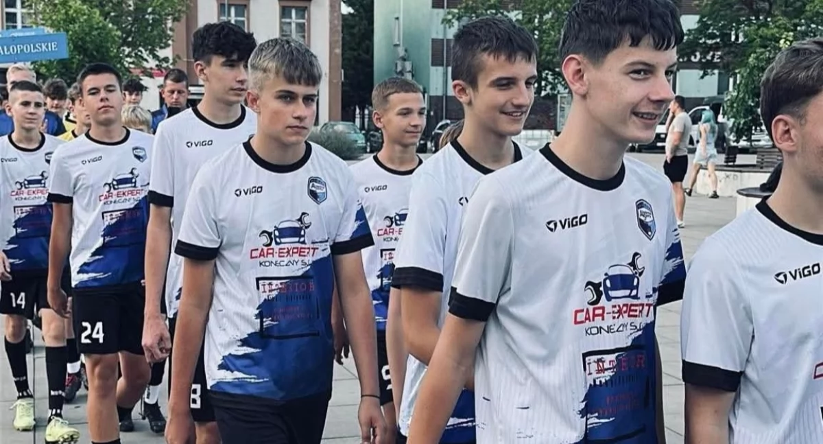 Na zdjęciu piłkarze Akademii Sportu Pajęczno/fot. AS Pajęczno 