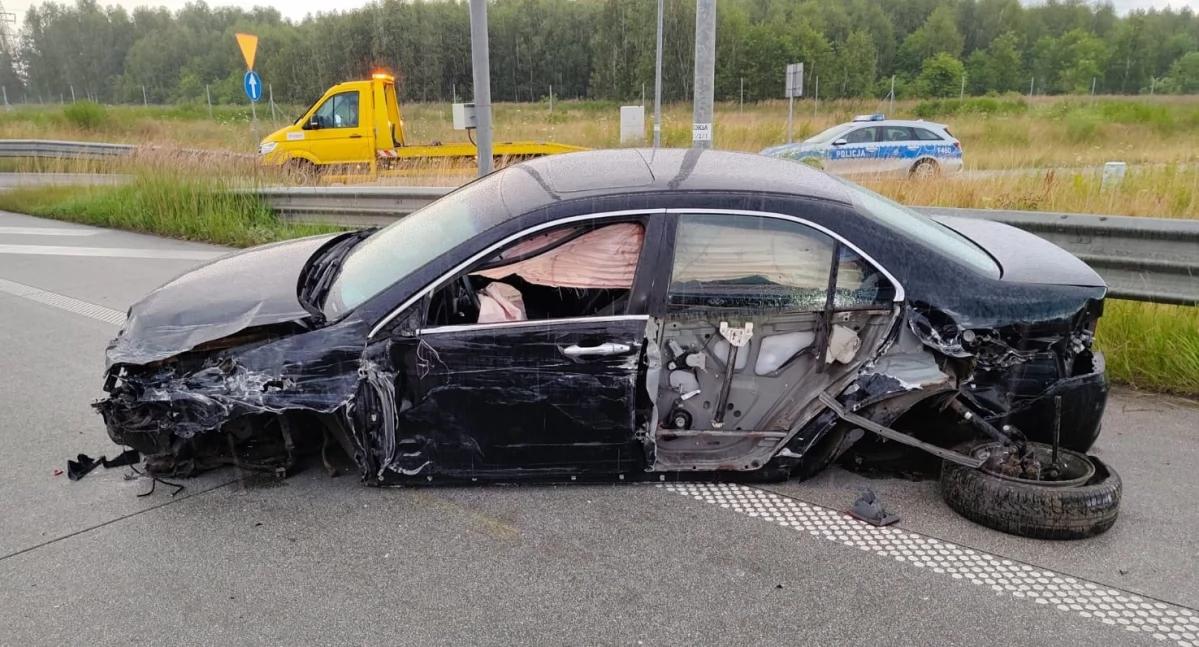 Zdjęcie z miejsca zdarzenia/fot.: OSP KSRG Kamieńsk