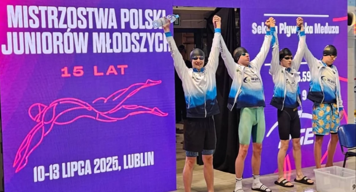 Na zdjęciu pływacy Meduzy Pajęczno/fot. Paweł Wolski, Grzegorz Boroń 