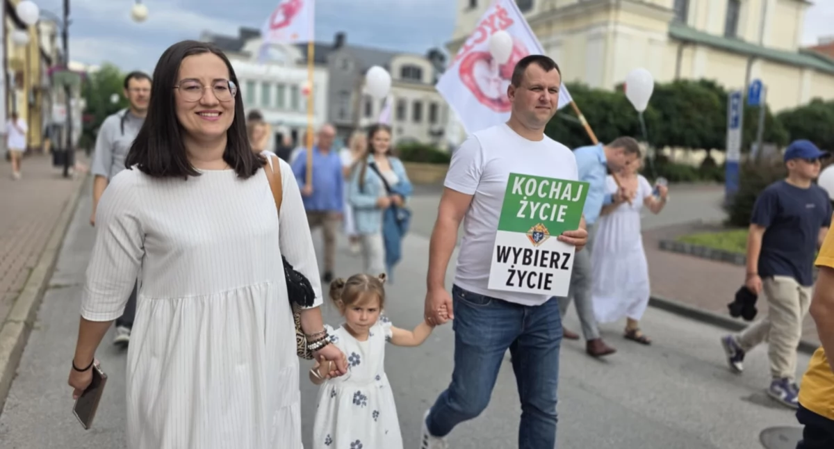 Zdjęcie z Marszu dla Życia i Rodziny w Wieluniu/fot.: Sławomir Rajch