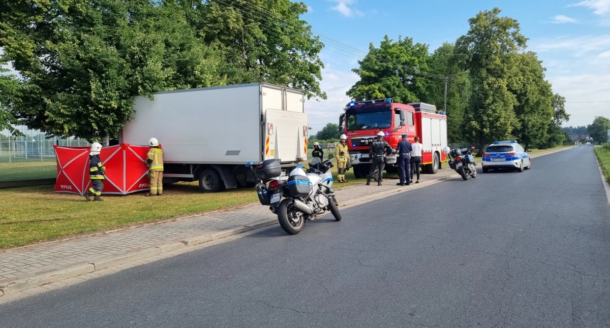 Na zdjęciu miejsce tragicznego wypadku / Fot. Facebook / OSP Grabów nad Prosną