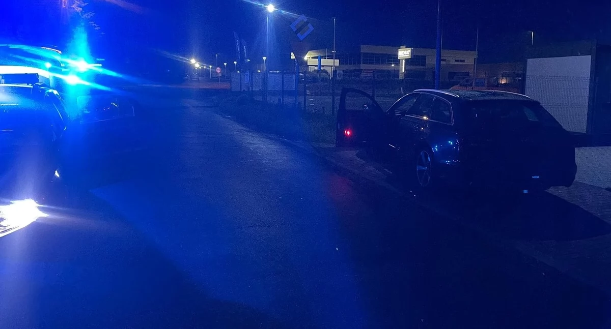 Na zdjęciu pojazd, którym poruszał się 29-letni kierowca / Fot. KPP Kępno