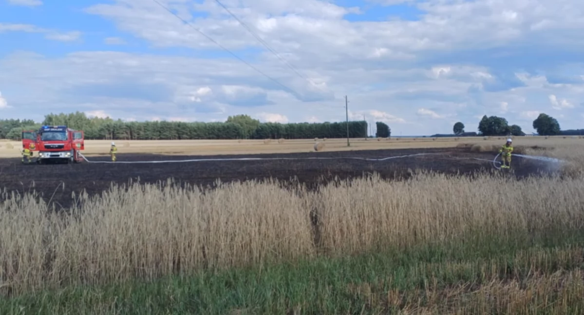 Zdjęcie z miejsca zdarzenia/fot.: OSP KSRG Skrzynno