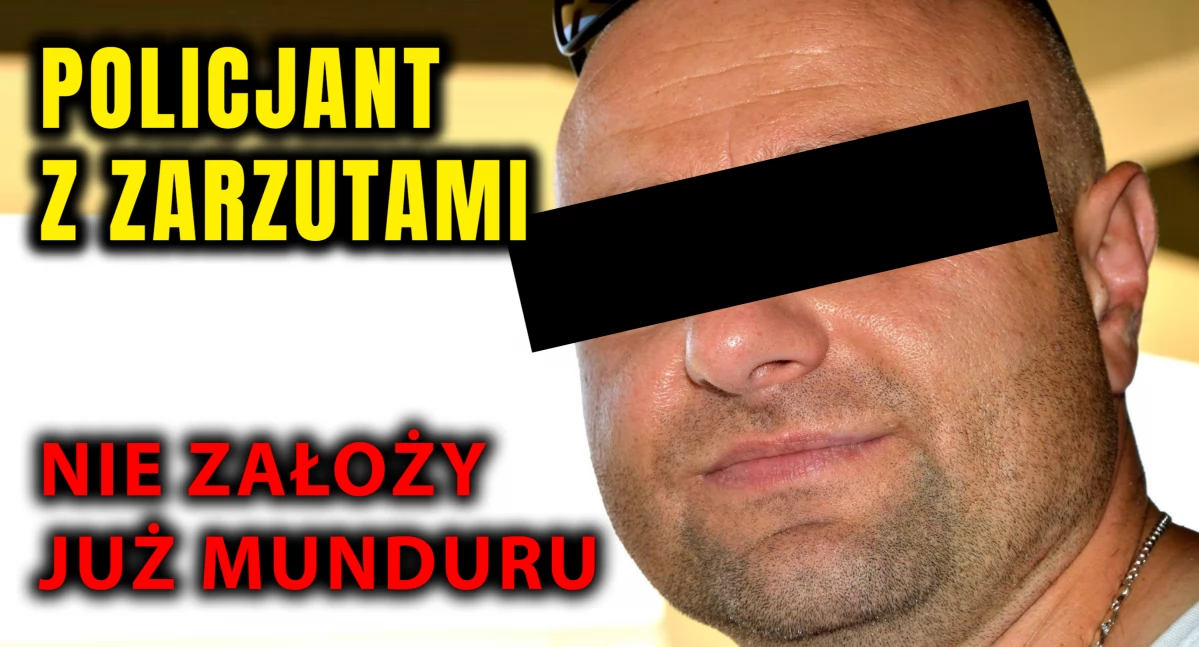 Policjant kończąc karierę zdeptał autorytet budowany przez lata