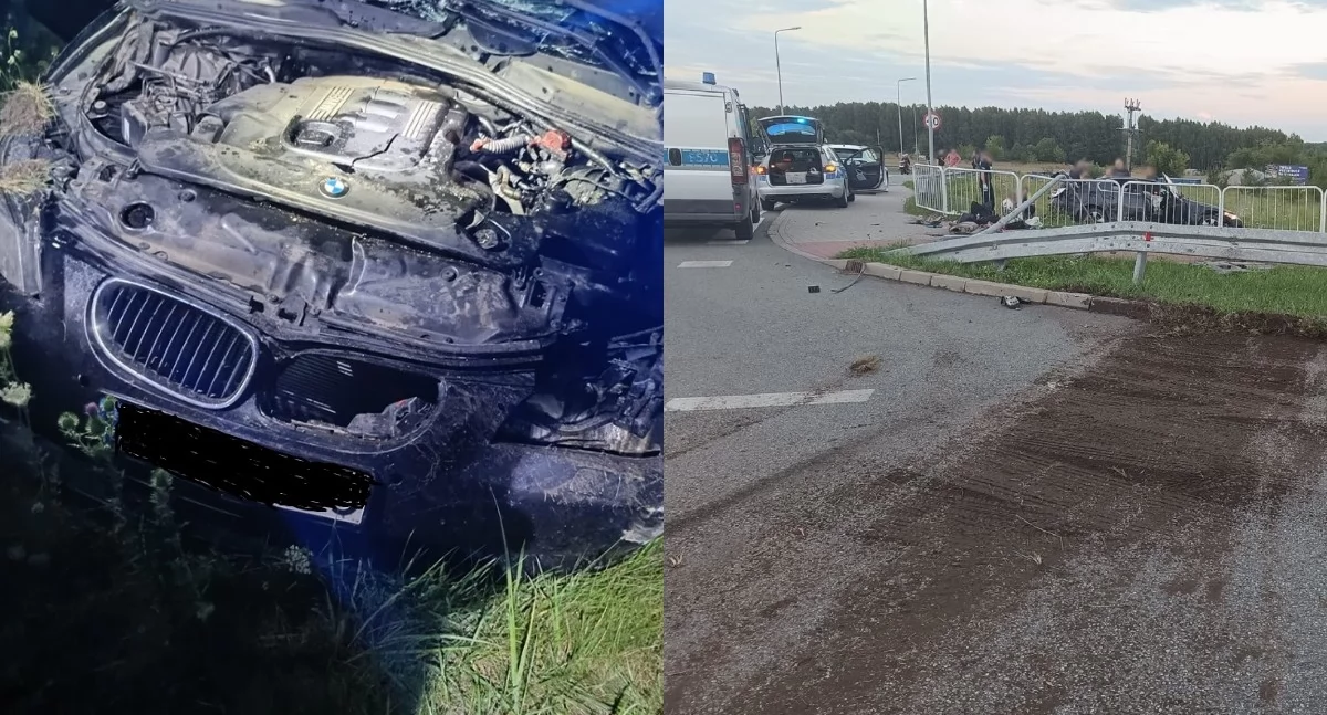 Na zdjęciu bmw, którym jechał pijany 49-latek / Fot. KPP Zduńska Wola