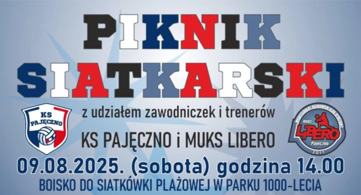 Na zdjęciu plakat promujący wydarzenie/fot. MUKS Libero Pajęczno 