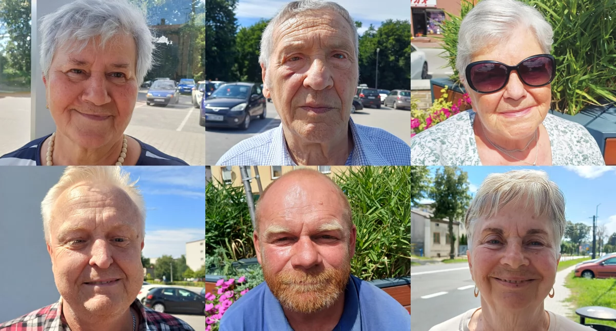 Na zdjęciu osoby biorące udział w sondzie ulicznej w Wieluniu / fot.: Elżbieta Mizak