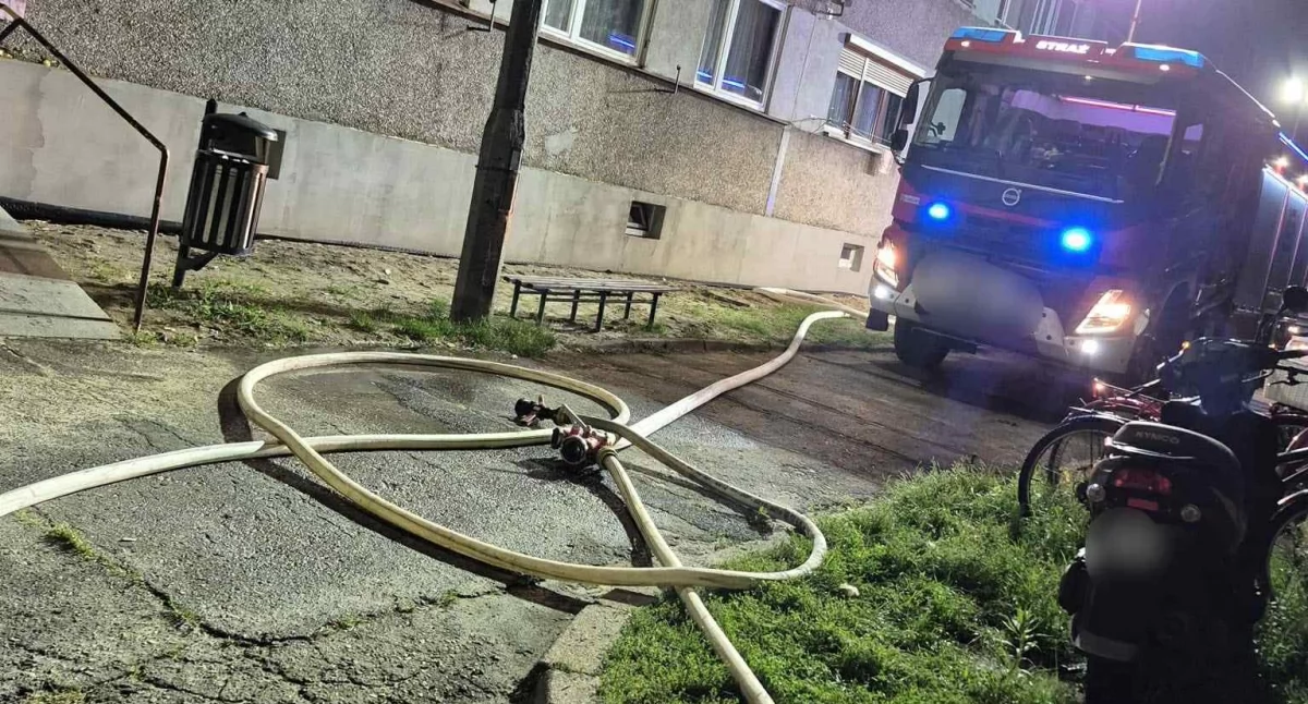Zdjęcie z miejsca zdarzenia/fot.: OSP Wieruszów