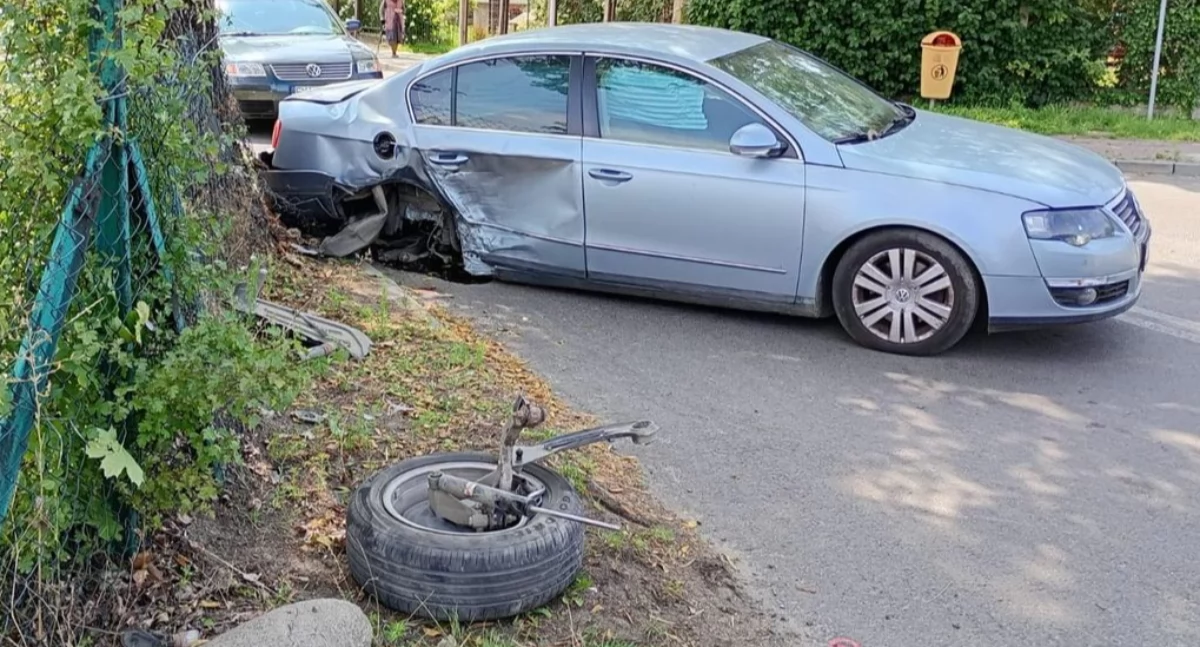 Zdjęcie z miejsca zdarzenia/fot.: KPP w Wieluniu