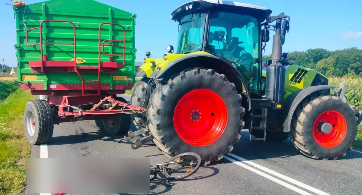 Zdjęcie z miejsca zdarzenia/fot.: KP PSP w Kluczborku