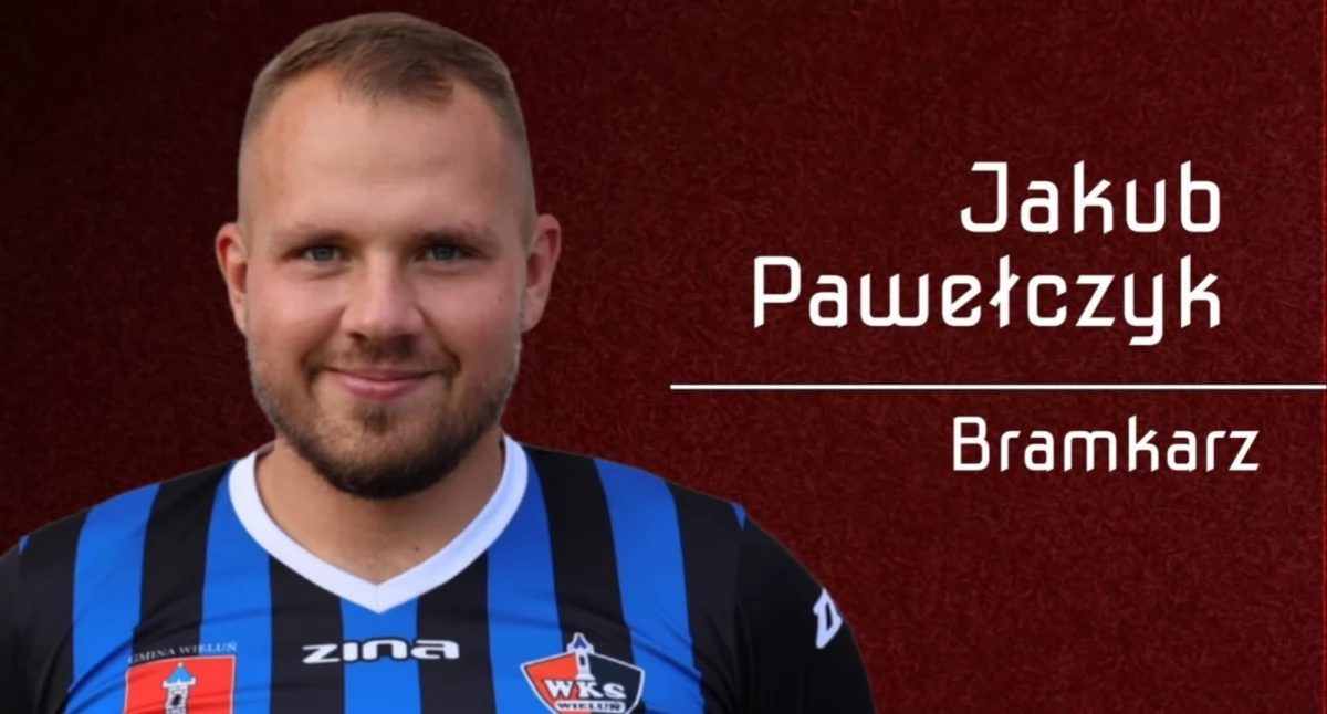 Na zdjęciu Jakub Pawełczyk, były już bramkarz WKS 1957 Wieluń/fot. WKS 1957 Wieluń 