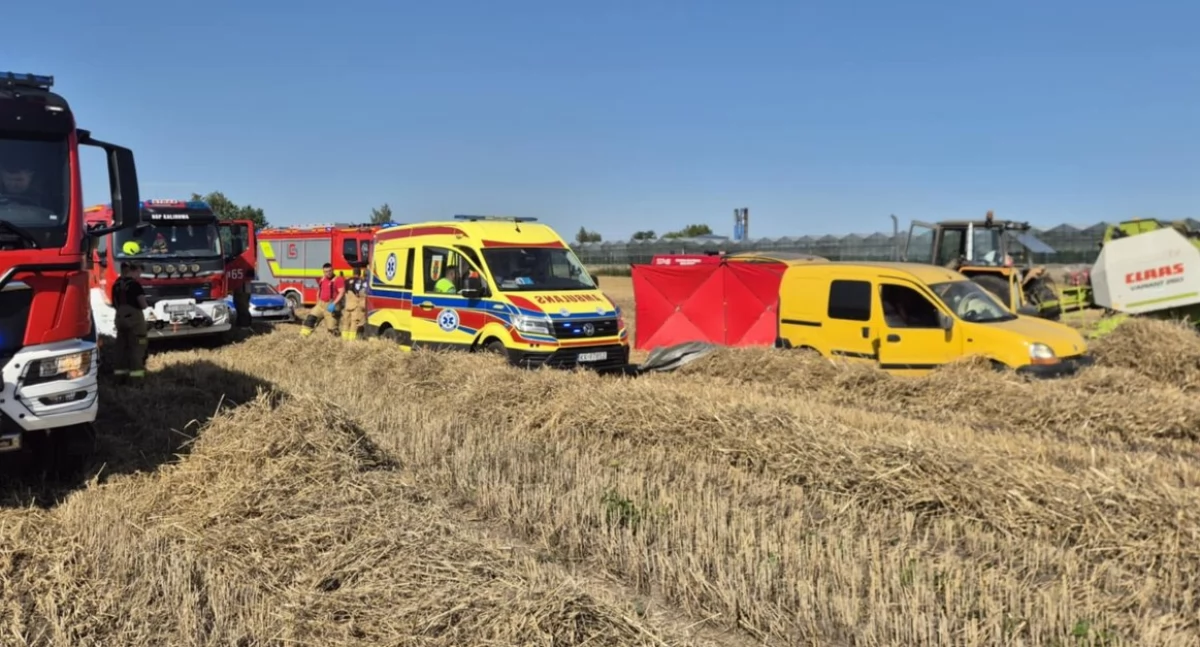 Na zdjęciu miejsce tragicznego zdarzenia / Fot. KP PSP Sieradz