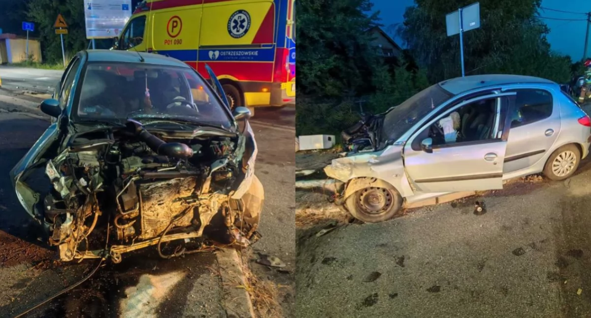 Na zdjęciu miejsce wypadku / Fot. KPP Ostrzeszów