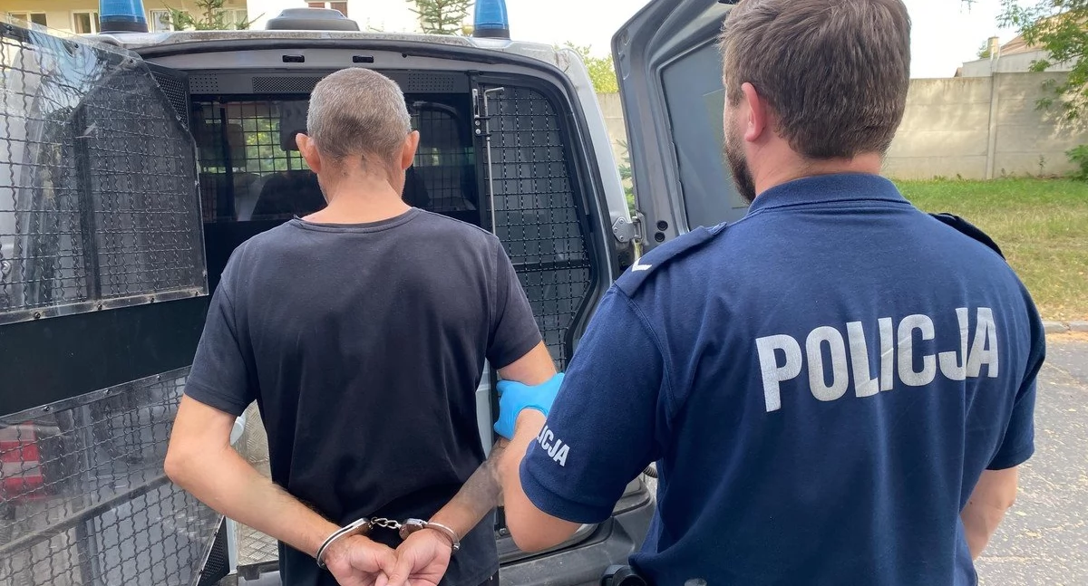Na zdjęciu zatrzymany mężczyzna / Fot. KMP Częstochowa