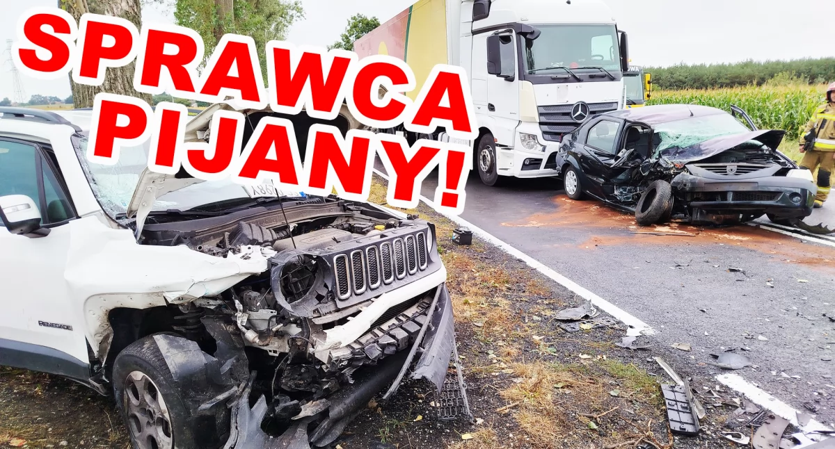 Zdjęcia z miejsca wypadku / fot.: OSP Jaworzno