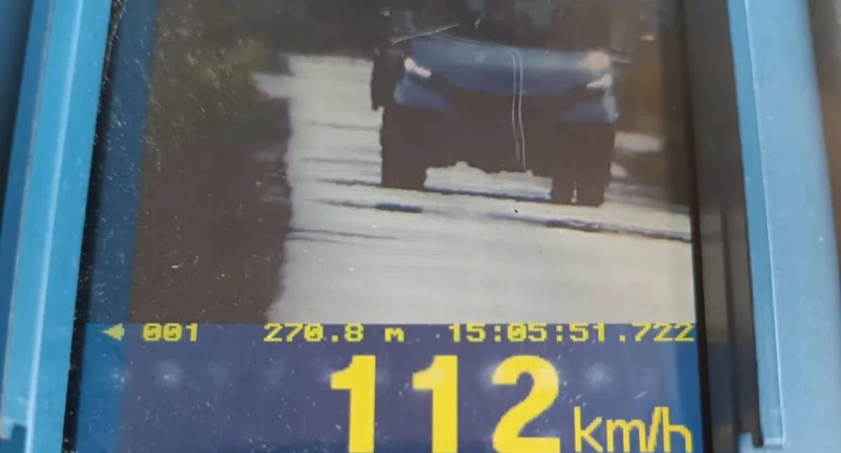 Na zdjęciu pojazd, którym poruszał się kierowca / Fot. KPP Pajęczno 