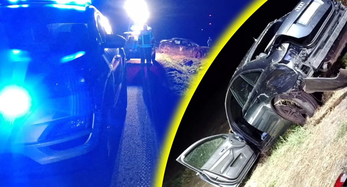 Wypadek w miejscowości Zagajew, w gminie Warta / fot.: OSP Warta