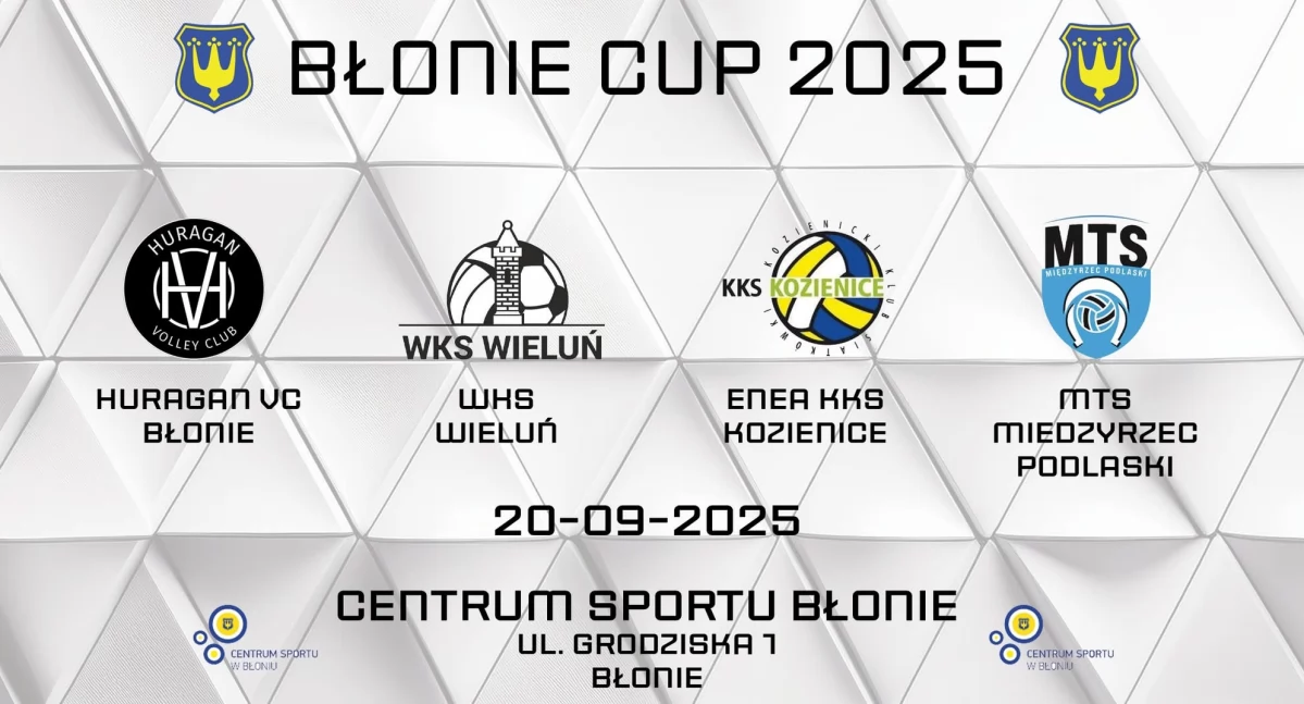 Na zdjęciu plakat promujący turniej w Błoniu/fot.Centrum Sportu w Błoniu